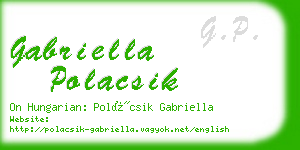 gabriella polacsik business card